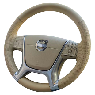 沃尔沃XC60/S80L方向盘套真皮S90/S60L/XC40/V40把套专用手缝全包