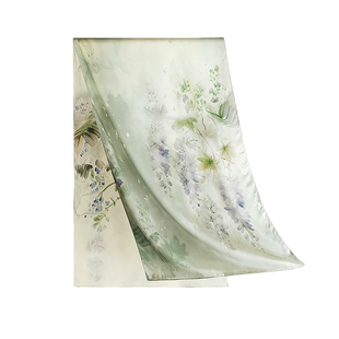 【故宫联名】上海故事秋冬新款桑蚕丝印花真丝长巾披肩送长辈礼盒