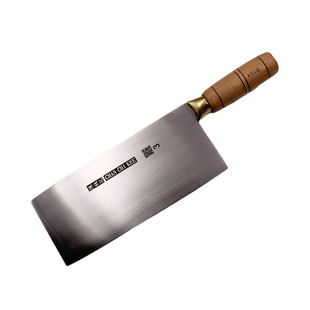 CHAN CHI KEE/香港陳枝記菜刀 木柄钢柄不锈钢切片斩骨酒店家用刀