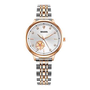 宾爵女表山茶花镂空石英表时尚气质腕表轻奢小众手表礼物送女友