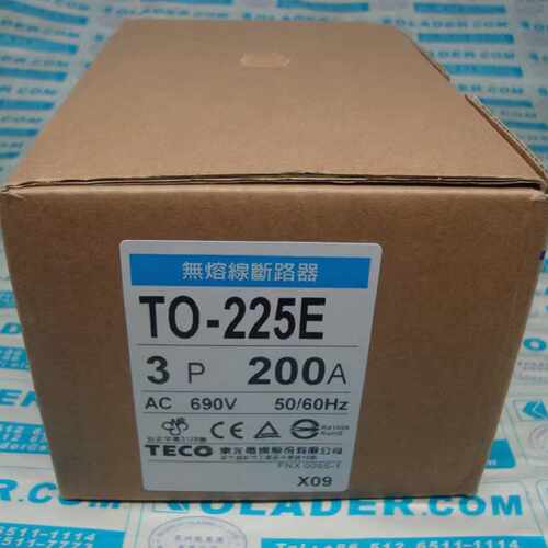 议价TECO东元断路器TO-225E 3P 200A 台湾产TO-50EC/TO-100EC/TO-