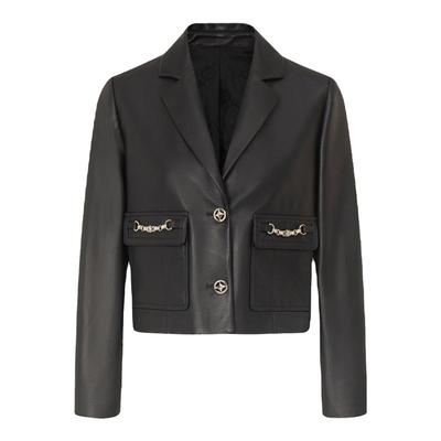 超帅的简约短外套皮衣西装