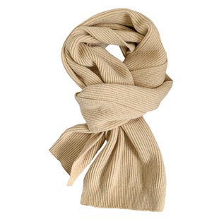 刘亦非同款纯色燕麦色针织围巾新款高级感冬季韩系氛围感百搭围脖