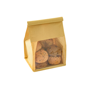 吐司面包包装袋烘焙麻薯饼干欧包贝果自封食品打包袋450g牛皮纸袋