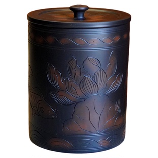 建水紫陶陶瓷储水缸纯水机家用过滤茶水废水缸饮用净水器大容量