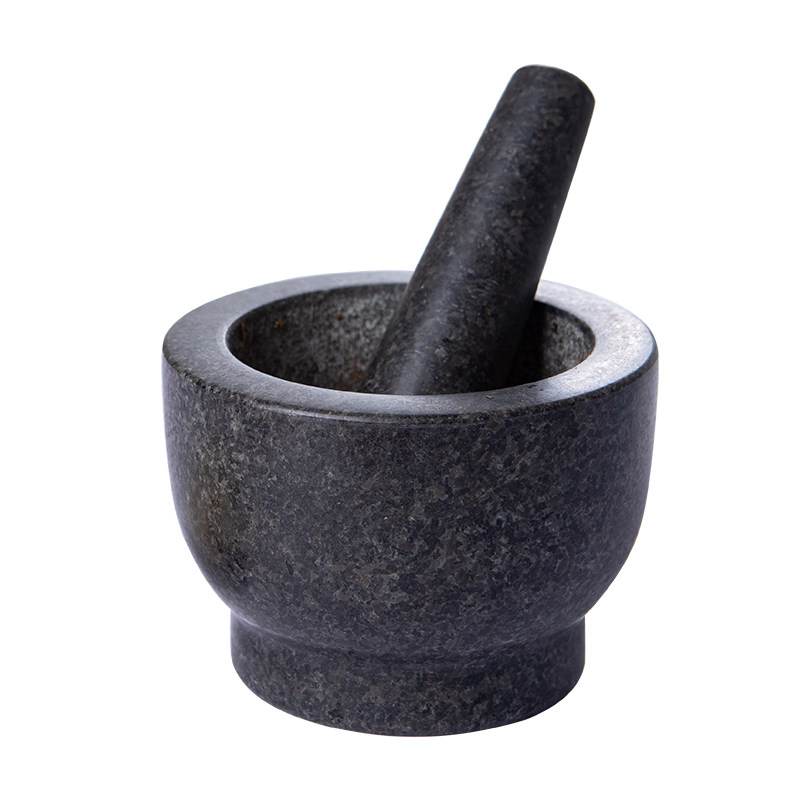 青石捣蒜器石臼捣药罐臼子剥蒜器