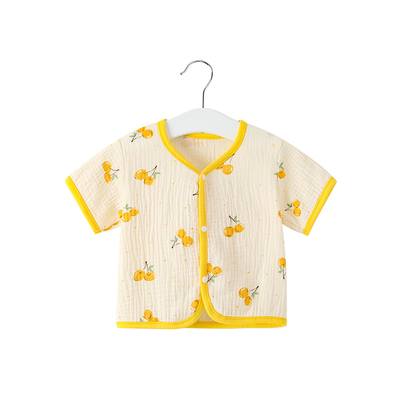 空调服短袖纱布夏季婴儿打底衫童