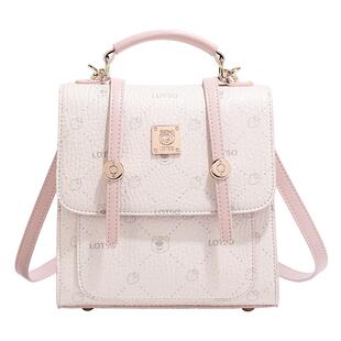 Disney迪士尼【生日礼物】双肩背包女2026春夏草莓熊学院通勤书包