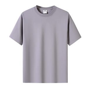 猫人莱赛尔天丝短袖T恤男款2026夏新款高端冰丝半袖纯色宽松体恤