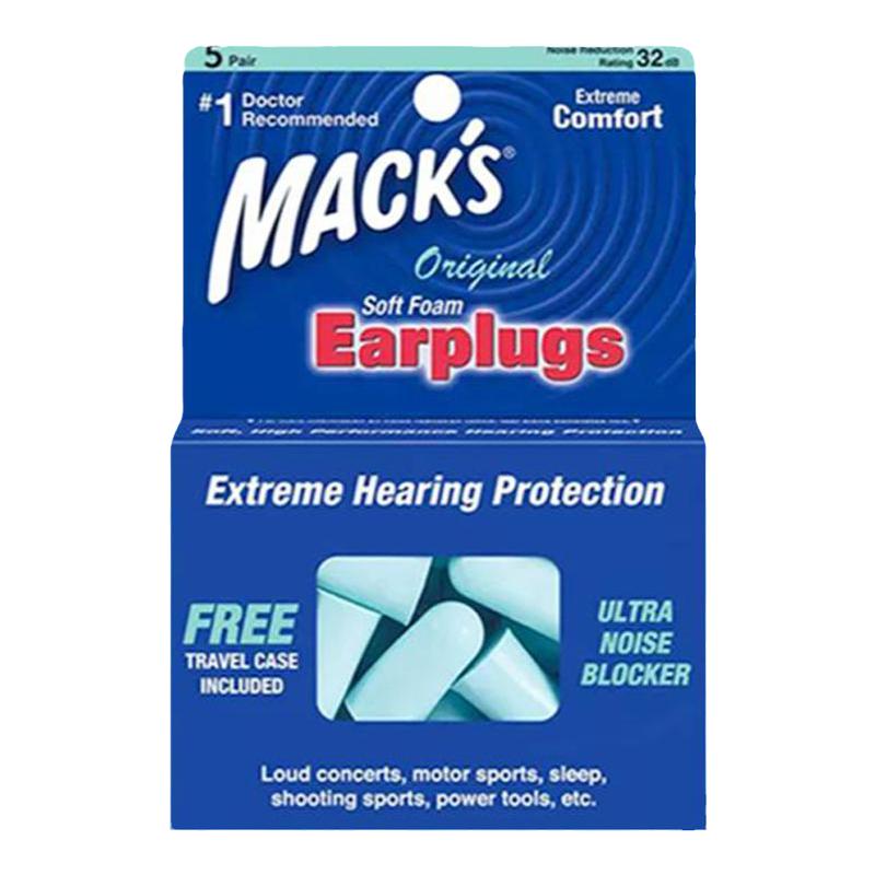 美国macks耳塞防噪音睡眠睡觉专用进口降噪静音神器防吵超级隔音