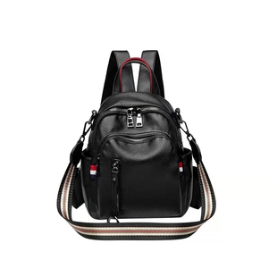 真皮质感双肩包女2025新款韩版时尚软皮百搭小背包牛皮简约高级感