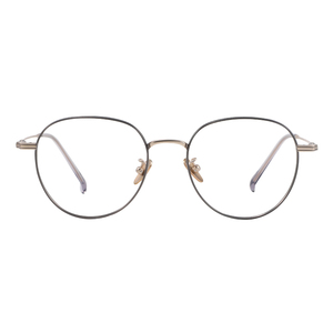 超轻纯钛圆框近视眼镜女文艺素颜大框显脸小可配度数防蓝光眼睛框