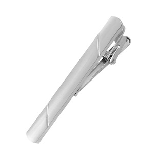 男士银色领带夹商务正装职业简约结婚金色黄铜西装夹子保安领夹女