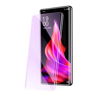 适用opporeno9钢化膜全胶曲屏玻璃保护防摔OPPOreno9Pro手机膜uv防窥全包Reno9Pro+水凝膜全覆盖屏保超清贴膜