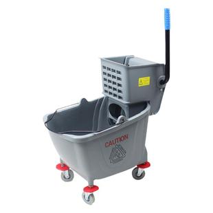 家用商用拖把压榨墩布柞水车拖地桶榨水车酒店手压挤水清洁车加厚