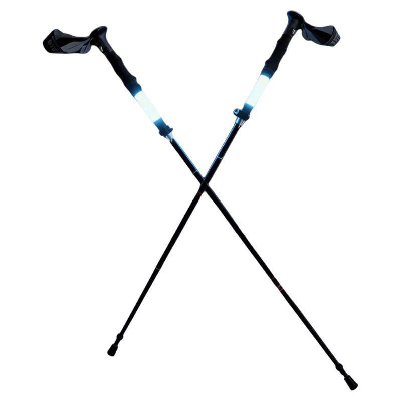 乙子小姐铝合金折叠充电登山杖