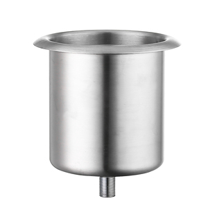 水吧台长流水龙头套装304不锈钢留水井冲洗流水桶咖啡厅长流水井