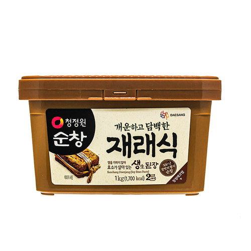 韩国清净园淳昌生大酱传统老式酱汤用浓大酱包饭酱辣酱