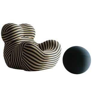 北欧轻奢简设计师创意简约妈妈的怀抱沙发异形客厅阳台单人沙发椅