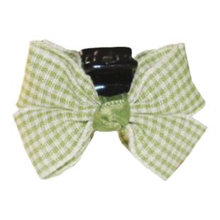 女童甜心可人格子蝴蝶结双面抓夹女宝蝴蝶结气质发型发夹甜美发饰