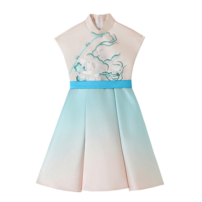 儿童合唱服演出服中国风中小学生演讲比赛大合唱团诗歌朗诵表演服