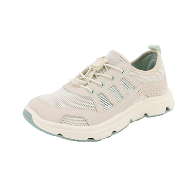 盼喜网面宽胖脚免系带休闲鞋