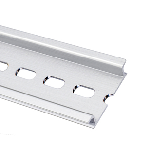 国标C45铝导轨端子台U型轨道DZ47空开断路器电气铝卡轨TH35-7.5