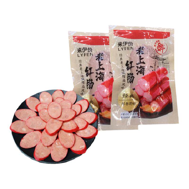 来伊份老上海红肠500g猪肉枣零食