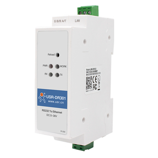 【有人物联网】RS232串口服务器导轨式串口转以太网网口模块modbus rtu转tcp网关全国产工业级网络设备DR301