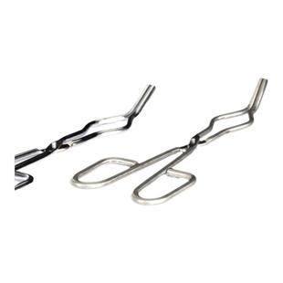 不锈钢坩埚钳 20 30 40 50 60cm 灰皿夹圆钢镀铬马弗炉实验夹具