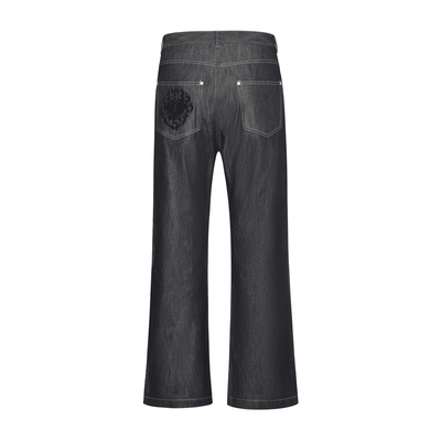 青光原牛百搭微喇牛仔裤