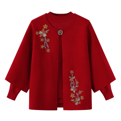 俞兆林中老年外套妈妈装两件套