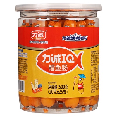 力诚鳕鱼肠芝士味500g桶装