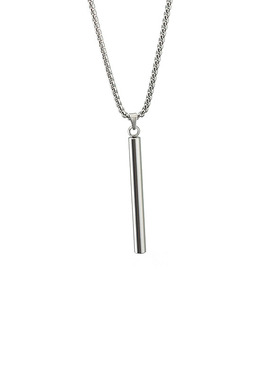 钛钢长棒吊坠项链简约个性