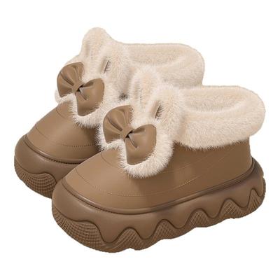 毛绒绒棉拖鞋女2025冬季新款居家