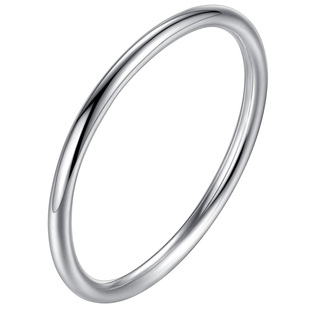 纯银素圈戒指女足银999古法银戒指男情侣对戒简约食指ins设计礼物