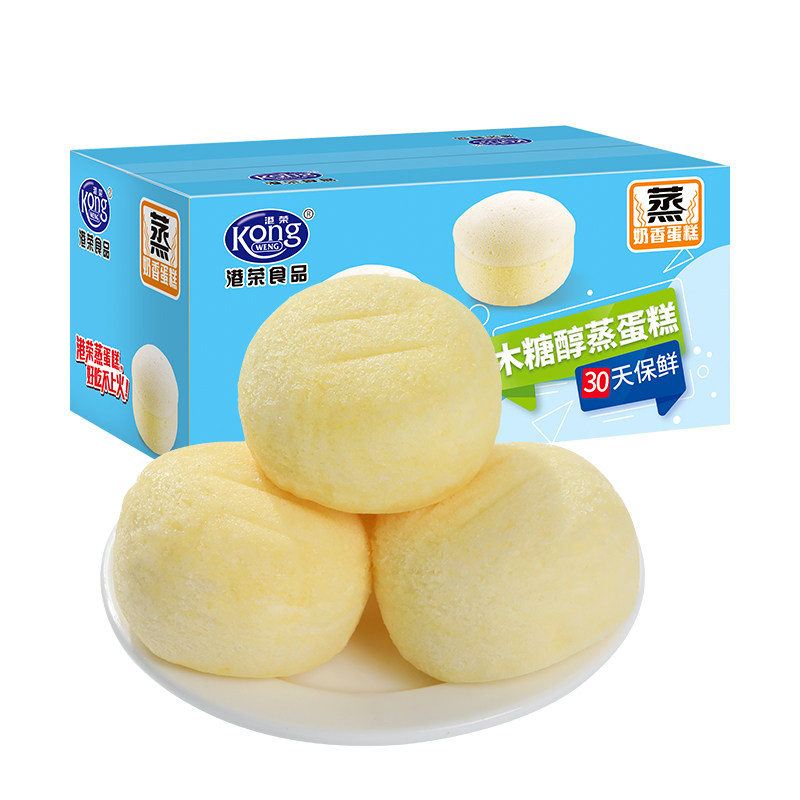 【0添加蔗糖】港荣木糖醇蒸蛋糕