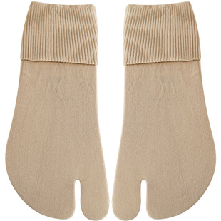 5双装 夏季新品超薄二趾袜分趾丝袜二指马蹄木屐袜子中筒透气凉爽