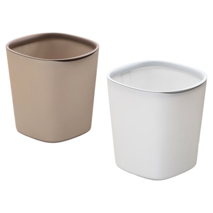 茶花垃圾桶家用2023新款客厅卧室厨房卫生间厕所简约方形压圈纸篓