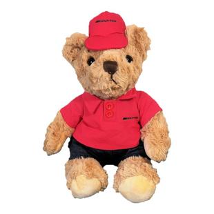 奔驰amg one小熊公仔玩偶汽车礼品毛绒玩具车内饰品摆件衣服gtr