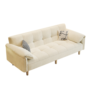 客厅小户型沙发出租房公寓卧室奶油风2026新款休息区可折叠沙发床