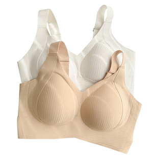 全包裹双提拉~舒适大码大胸无痕显瘦文胸无钢圈无软骨固定杯内衣