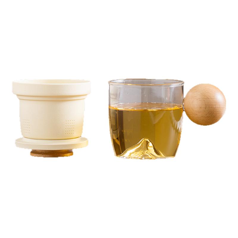 九龙堂陶瓷/玻璃简约泡茶杯