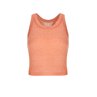 菲卡沫莉STRIPE固定杯透气圆领运动健身外穿工字背心女瑜伽上衣