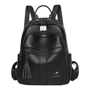 正品真皮双肩包2025新款轻便时尚防水旅行包大容量女士背包电脑包