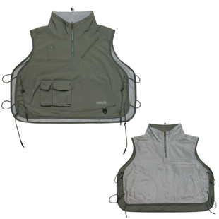 DAIKON Lab.25aw户外轻量化保暖半拉链短款马甲双面穿neck warmer