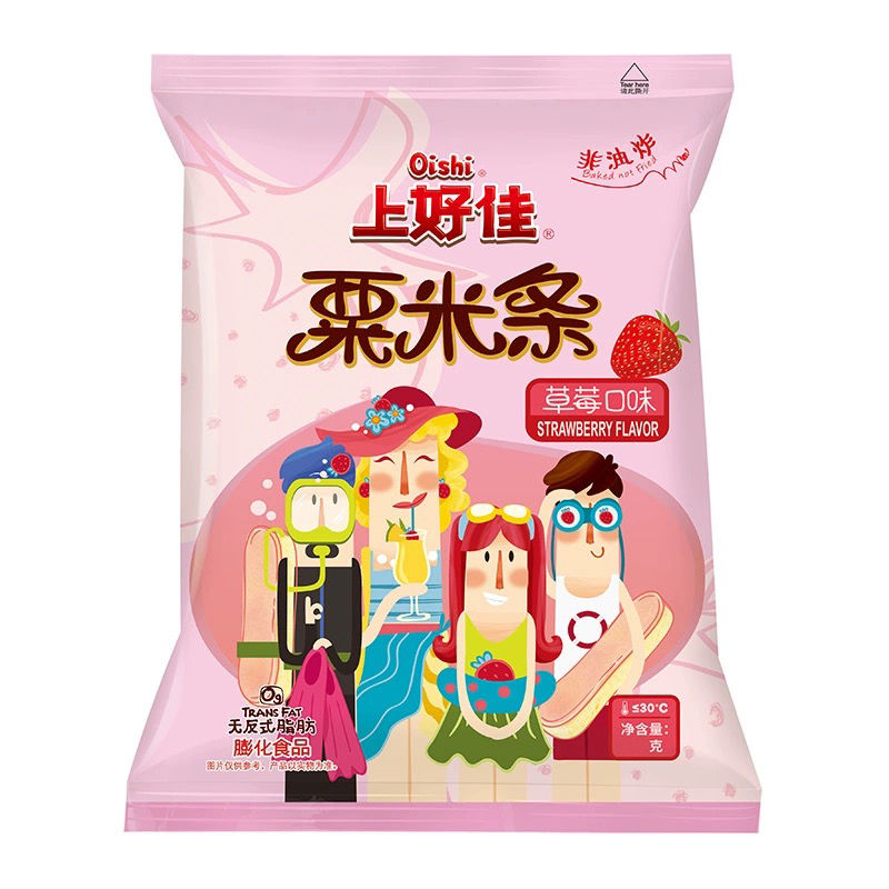 上好佳粟米条草莓味32g