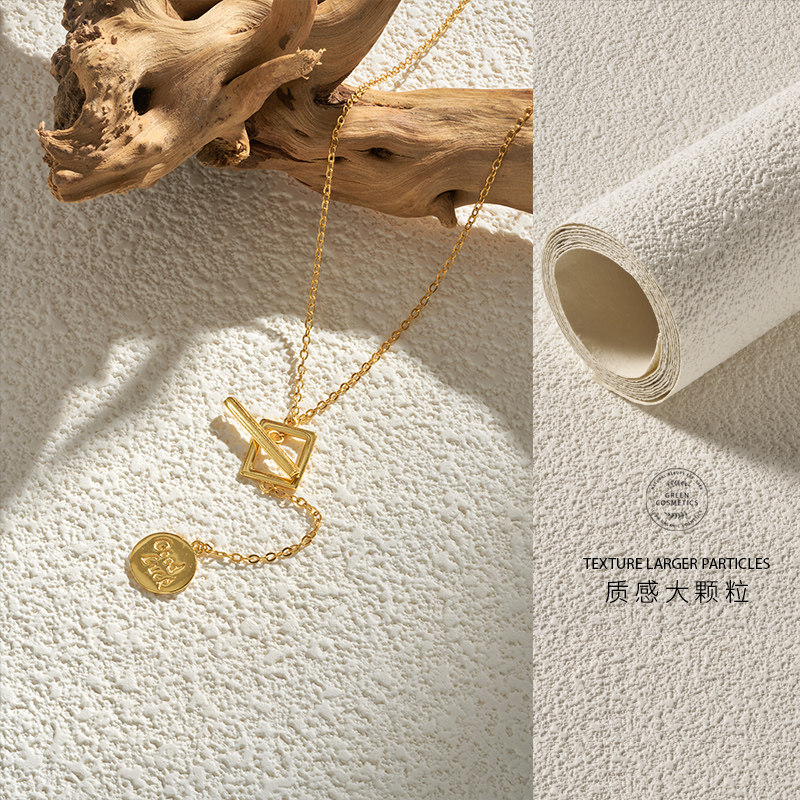 大颗粒肌理摄影背景纸道具立体纹理灰白色背景板装饰护肤化妆品首