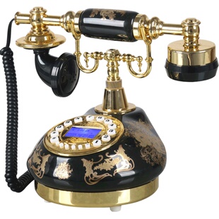 TQJ创意时尚家用仿古电话机网红欧式办公室老式客厅固定复古座机