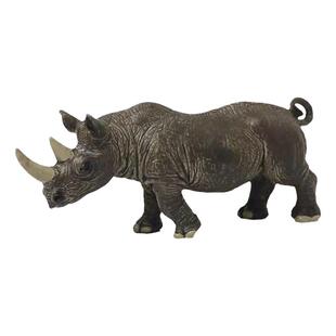 实心仿真野生动物静态塑胶玩具模型18个月以上小朋友早教教具犀牛